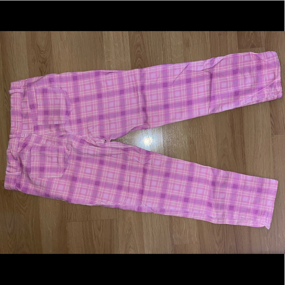 Sugar thrillz pink plaid pants